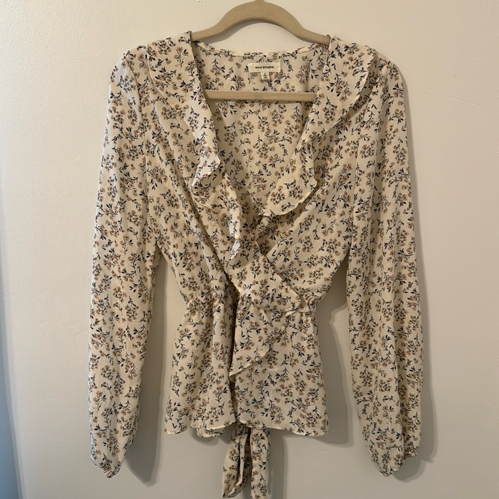 Creamy Floral Blouse by Max Studio